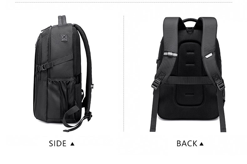 جولدن وولف حقيبة ظهر للابتوب مقاومة للماء 14.1" - لون اسود — جولدين وولف - Image 4